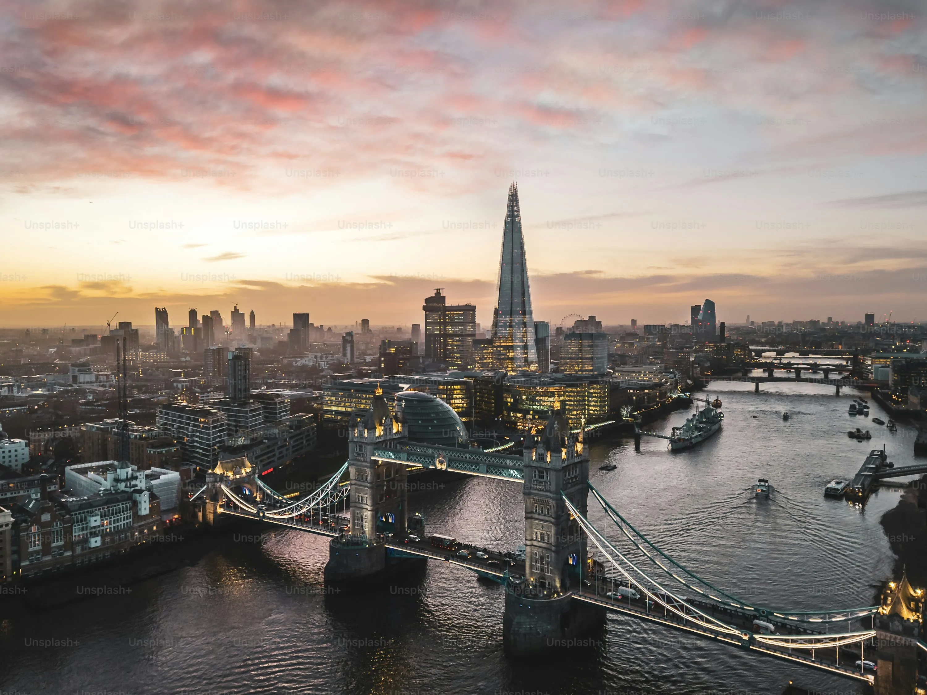 Londra şehir manzarası ve Big Ben